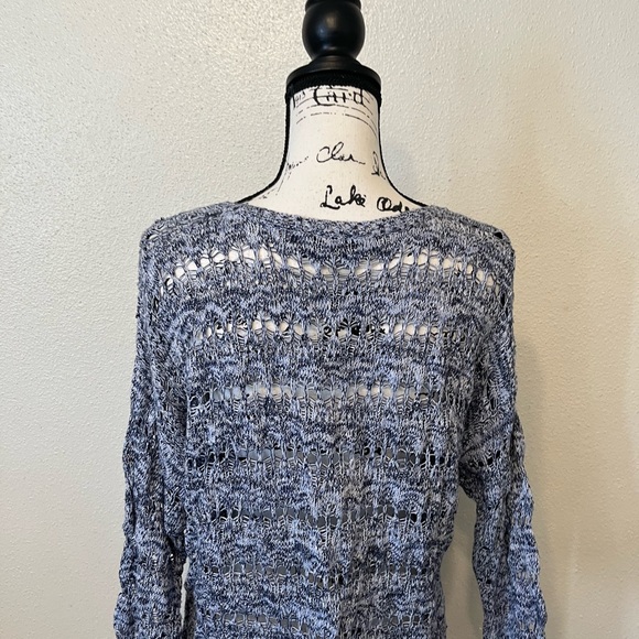 Knit By Hampshire Studio Sweater Open Knit Multicolor - Picture 5 of 14